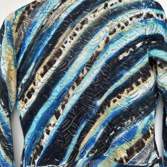 Alberto Makali Women’s Cardigan - Size PS - Gorgeous Mixed Blue Pattern - Picture 6 of 7